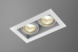 Oprawa wpuszczana SQUARES 50x2 230V z ramką podwójna techniczna Aqform