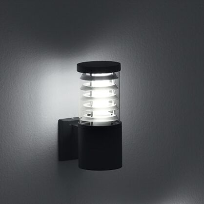 Kinkiet zewnętrzny Tronco AP1 CZARNY  Ideal Lux 004716 z aluminium i wykończona w kolorze czarnym ma kształt tuby 
