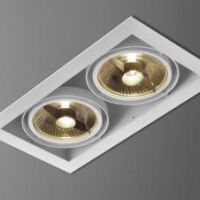 Oprawa wpuszczana Squares 111x2 230V z ramką AQForm różne kolory