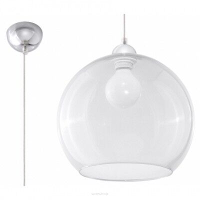 Lampa Wisząca BALL Transparent SL.0248  SOLLUX LIGHTING średnica 30 cm