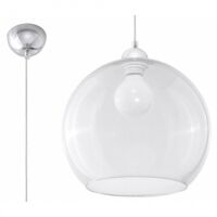 Lampa Wisząca BALL Transparent SL.0248  SOLLUX LIGHTING średnica 30 cm