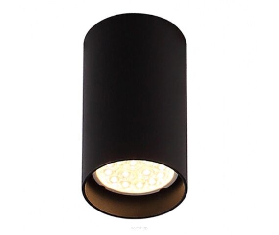 Plafon Pet Round New C0142 Maxlight czarna oprawa sufitowa techniczna okrągła 