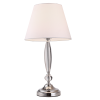  Lampa stołowa Monaco Cosmo light - T01878WH  Biały klosz podstawa wykonana ze szlifowanego szkła  