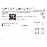 Lampa do szyny Zwis do szyny magnetycznej MAYA TRACK MAGNETIC AZ4629 Azzardo LED 3WELSA TRACK MAGNETIC 7W AZ4635 Azzardo - 3
