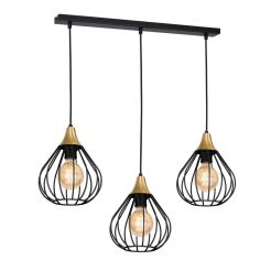 Lampa wisząca KANE BLACK 3xE27 MILAGRO MLP4795