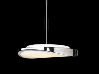 Lampa wisząca Circulo 58 chrom AZzardo MD 5657L AZ0988 CH wykonana jest ze stali w kolorze chromu i szkła - 2
