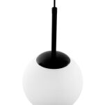 Lampa wisząca FREDICA LDP 6030-150 (BK) Lumina Deco Klasyczna kula czarny akcent - 3