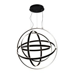 Lampa wisząca COPERNICUS BLACK 260W LED czarna MILAGRO ML6151