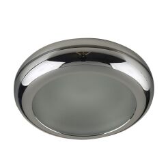 Lampa wpuszczana Biagio AZzardo NC571- CH techniczna kolor chrom okragła AZ1492 IP44