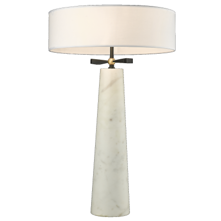 Lampa stołowa BOW T02107BK Cosmo Light marmurowa podstawa 