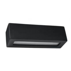 Kinkiet VEGA SL.0878 SOLLUX LIGHTING ceramiczny czarny prostokątny 