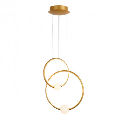 Lampa wisząca LOZANNA PND-20112035-2B-GD Italux Designerska brąz + białe kule