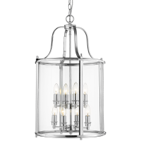 Lampa wisząca New York - P08434CH COSMO Light kształtem przypomina latarnię wykonana w stylu nowojorskim