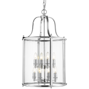Lampa wisząca New York - P08434CH COSMO Light kształtem przypomina latarnię wykonana w stylu nowojorskim