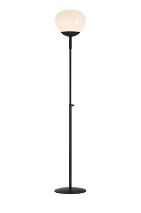 Lampa podłogowa Rise 1L E27 108278 Markslojd czarna/biała 150cm klosz Ø22cm