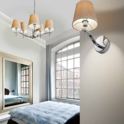 Lampa wisząca Princessa 5 AZzardo 2286-5P AZ0724  jasne abażury nowoczesna 
