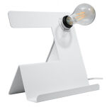 LAMPKA STOŁOWA INCLINE BIAŁA LAMPKA NA BIURKO NOWOCZESNA SL.0668 SOLLUX - 2