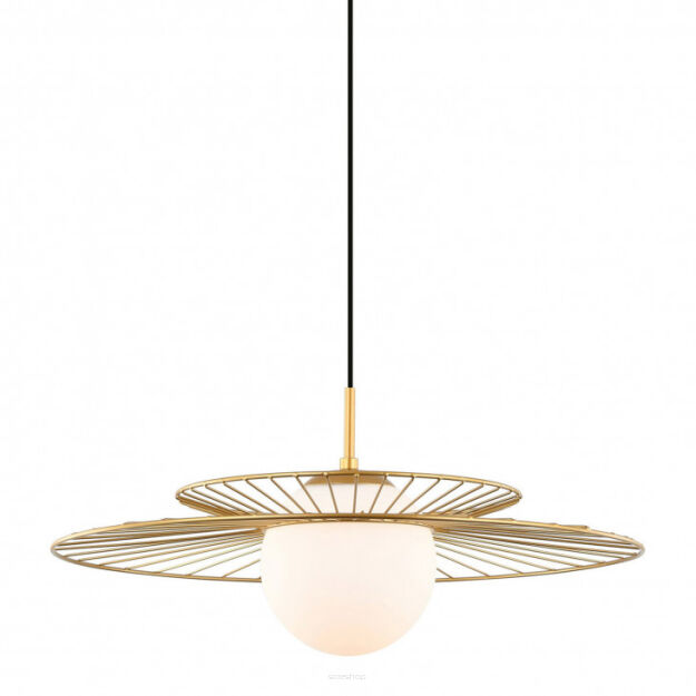 Lampa wisząca SARAH MDM-4000/1 GD Italux LOFTOWA DRUCIANA ZŁOTA