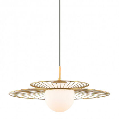 Lampa wisząca SARAH MDM-4000/1 GD Italux LOFTOWA DRUCIANA ZŁOTA
