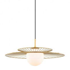 Lampa wisząca SARAH MDM-4000/1 GD Italux LOFTOWA DRUCIANA ZŁOTA