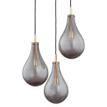 Lampa wisząca OAKLAND 6105 Argon dymione szklane klosze 3xG9 - 3