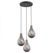 Lampa wisząca OAKLAND 6105 Argon dymione szklane klosze 3xG9