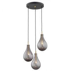 Lampa wisząca OAKLAND 6105 Argon dymione szklane klosze 3xG9