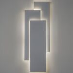Lampa ścienna kinkiet Edge 560- Astro  1352001 7385 potrójna modernistyczna led biała 3 prostokąty złączone - 2