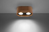 Lampa sufitowa BASIC SL.0914 SOLLUX LIGHTING drewniana podwójna tuba - 3