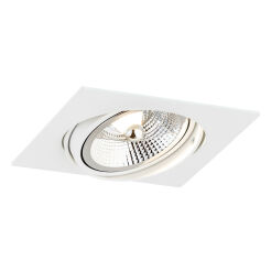 Lampa sufitowa wpuszczana OLIMP PLUS 4745 Argon biała ruchoma