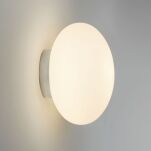 Kinkiet Astro Zeppo 7247 owalny IP44 łazienkowy klosz z białego opalizującego szkła wykończenia polerowany chrom 1176004 - 2