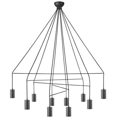 Lampa wisząca IMBRIA X 9680 Nowodvorski Czarna pająk 