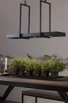 Lampa wisząca TRAY 105780 Markslojd metalowa na łańcuchu belka czarna stojak skandynawska - 5