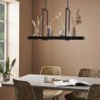 Lampa wisząca TRAY 105780 Markslojd metalowa na łańcuchu belka czarna stojak skandynawska - 2