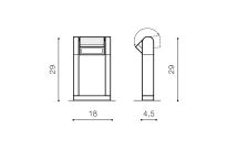 Lampa FRAME SPIKE zewnętrzna IP54 LED 8W ruchome źródło światła  AZ4307 Azzardo - 2