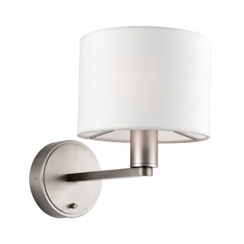 Lampa ścienna/kinkiet DALEY matowy nikiel/biały ENDON LIGHTING 61608  