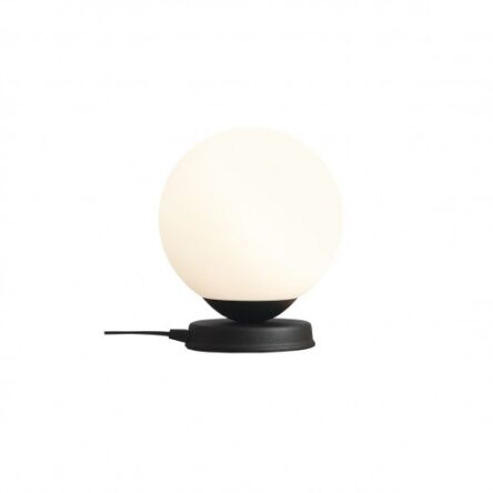 Lampa stołowa BALL MEDIUM BLACK mleczna kula czarny wariant ALDEX 1076B1_M  