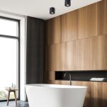 Lampa natynkowa RONDIP SL ACGU10-159  ZUMALINE CZARNA TUBA  IP44  - 2