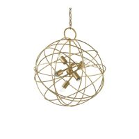 Lampa wisząca Konse SP6 156026  NOWOCZESNY IP20  METAL ZŁOTA OPRAWA W STYLU NOWOCZESNYM Ideal Lux LAMPA WEWNĘTRZNA 