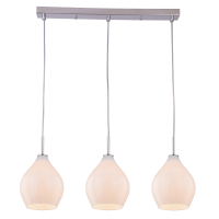 Lampa wisząca Kuala Lumpur - P03564WH Szklane klosze o opływowym kształcie NOWOCZESNY STYL