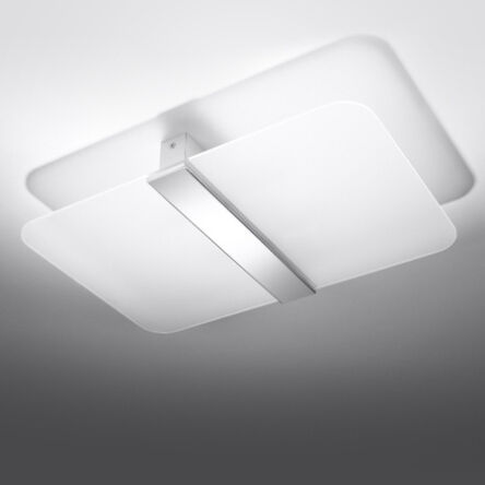 Plafon AZALIA Sollux Lighting SL.1007 stal mleczne szkło