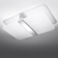 Plafon AZALIA Sollux Lighting SL.1007 stal mleczne szkło