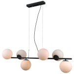 Lampa wisząca RADDI PND-5510-6-BK Italux ORYGINALNY DESIGN CZARNY/BIAŁY idealna do jadalni nad stół - 2