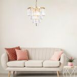 LAMPA WISZĄCA LAMPA WEWNĘTRZNA (WISZĄCA) ZUMA LINE AMEDEO PENDANT 17106/4+1-GLD - 2