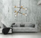 Lampa wisząca VIVALDO LDP 6027-6 (BK+MD) Lumina Deco industrialna 6x E27 - 2