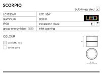 Lampa sufitowa LEON 5 AZ3489 Azzardo wbudowany moduł LED regulowany kąt padania strumienia światła - 2