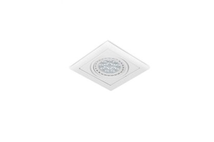 Lampa sufitowa wpustowa VERDI AZ3526  AZzardo kwadrawowa biała nowoczesna
