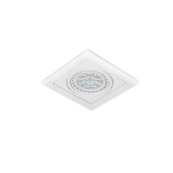 Lampa sufitowa wpustowa VERDI AZ3526  AZzardo kwadrawowa biała nowoczesna