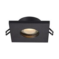 Oprawa wpustowa CHIPO DL ARGU10-032 ZUMALINE MINIMALISTYCZNA O WYSOKIEJ ODPORNOŚCI(IP54) KWADRATOWA CZARNA GU10