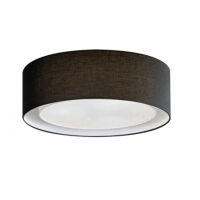 Plafon lampa sufitowa MILO BLACK AZ2317 AZzardo czarny abażur z tkaniny nowoczesny przesłona z akrylu